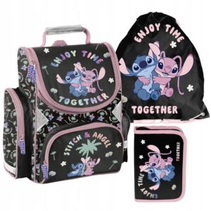 TORNISTER ZESTAW SZKOLNY PASO plecak STITCH disney LILO i STITCH ZESTAW 3EL