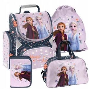 TORNISTER ZESTAW SZKOLNY PASO plecak FROZEN disney kraina lodu ZESTAW 4EL