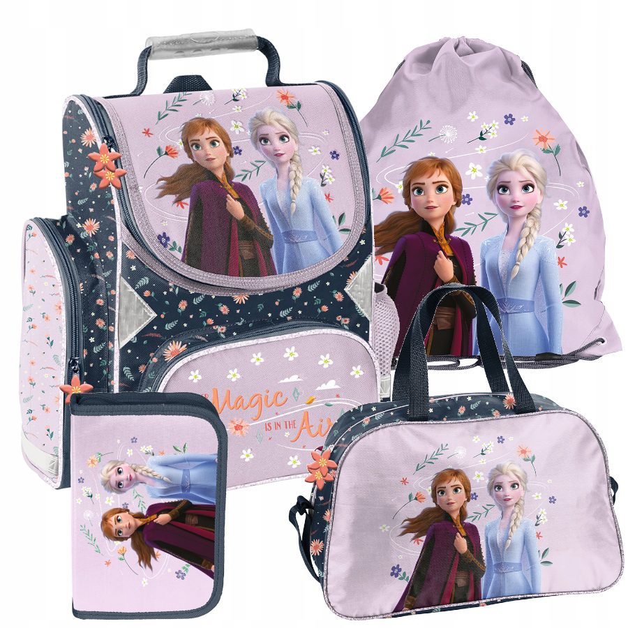 TORNISTER ZESTAW SZKOLNY PASO plecak FROZEN disney kraina lodu ZESTAW 4EL