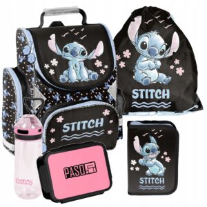 TORNISTER ZESTAW SZKOLNY PASO plecak STITCH disney klasa 1-3 ZESTAW 5EL