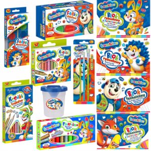 WYPRAWKA szkolna BAMBINO zestaw przyborów szkolnych -KUBEK NIEKAPEK GRATIS!