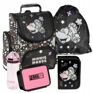 TORNISTER ZESTAW SZKOLNY PASO plecak disney klasa 1-3 MINNIE ZESTAW 5EL