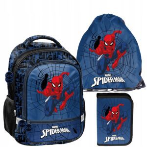 PLECAK ZESTAW SZKOLNY PASO tornister SPIDERMAN klasa 1-3 ZESTAW 3EL